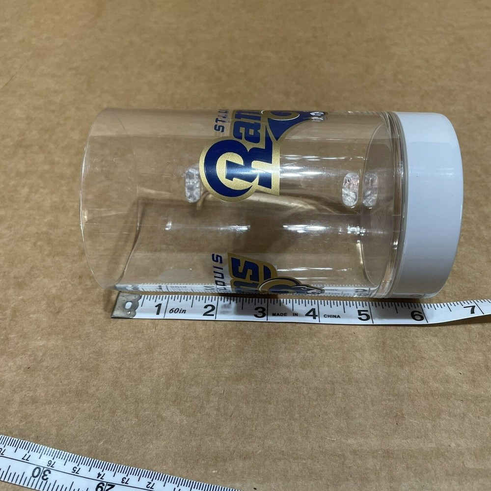 Vintage St Loius Rams Plastic Beer Mug, Clear, Handle - Picture 10 of 10
